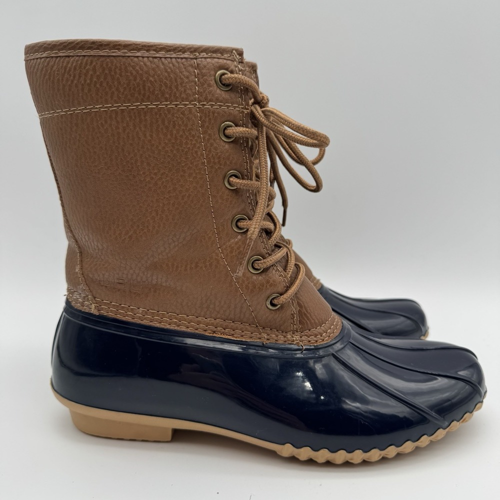 JBU BY JAMBU Womens 8M Navy Waterproof Maplewood Lace-Up Duck Boots B9MAW73 - Picture 3 of 15